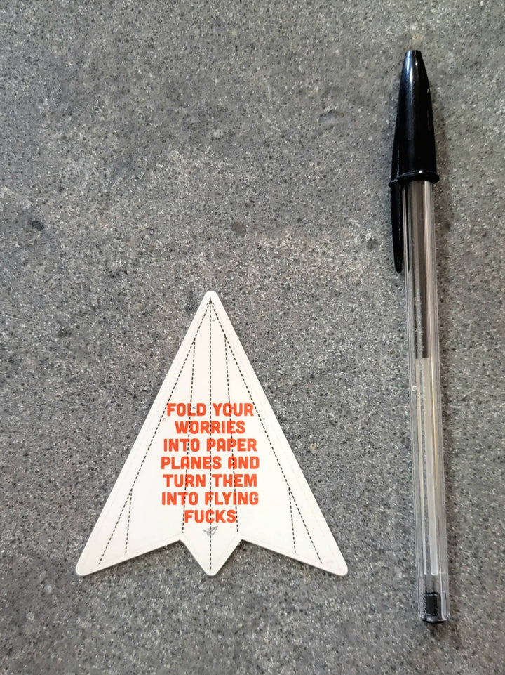 Turn Your Worries into Flying Fucks Sticker
