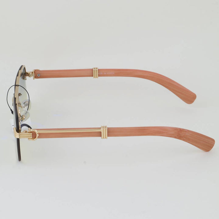 Greek Modern Straight Aviator Sunglasses