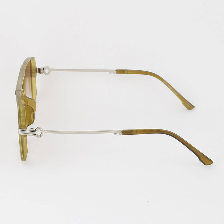 Bright Tinted Aviator Box Sunglasses