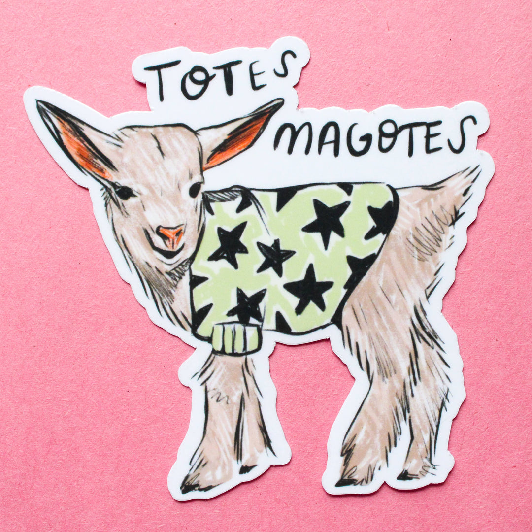Totes Magotes Baby Goat Vinyl Sticker