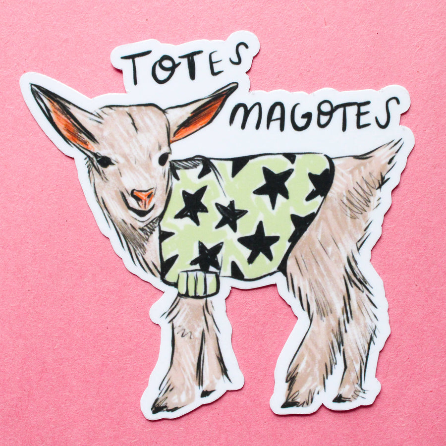 Totes Magotes Baby Goat Vinyl Sticker