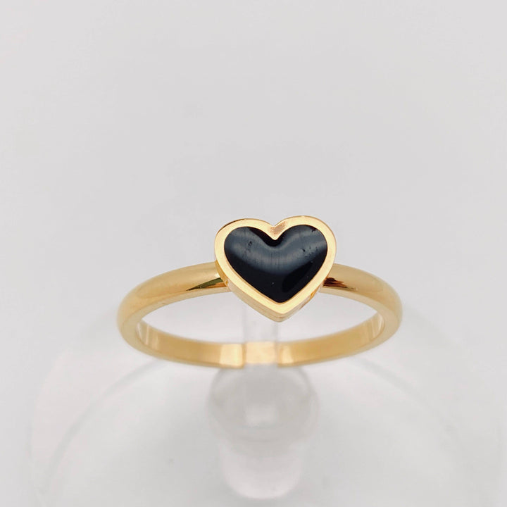 Black Enamel Heart