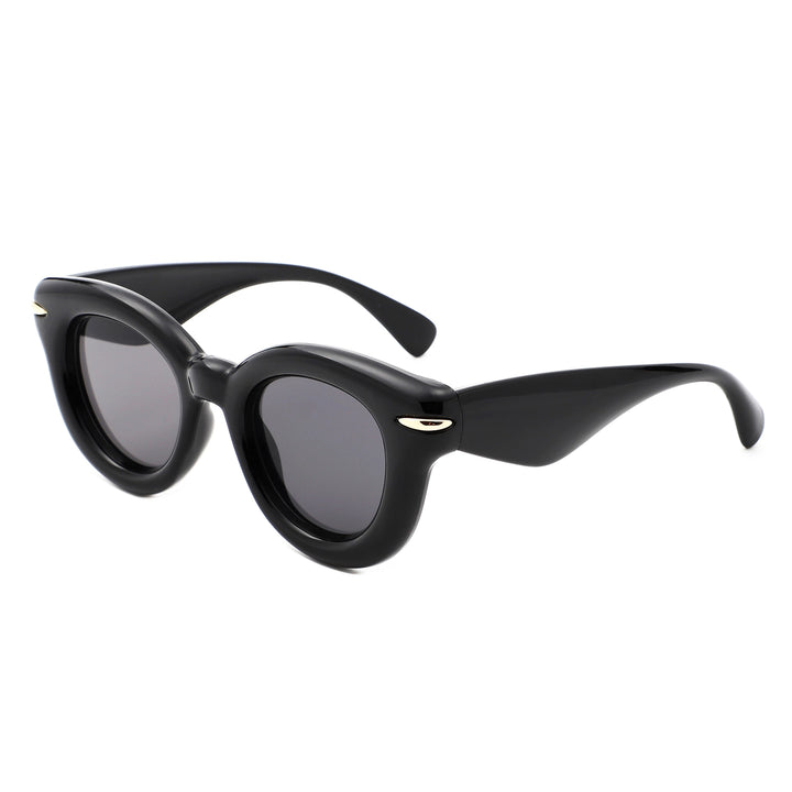 Retro Circle Sunglasses – Silver