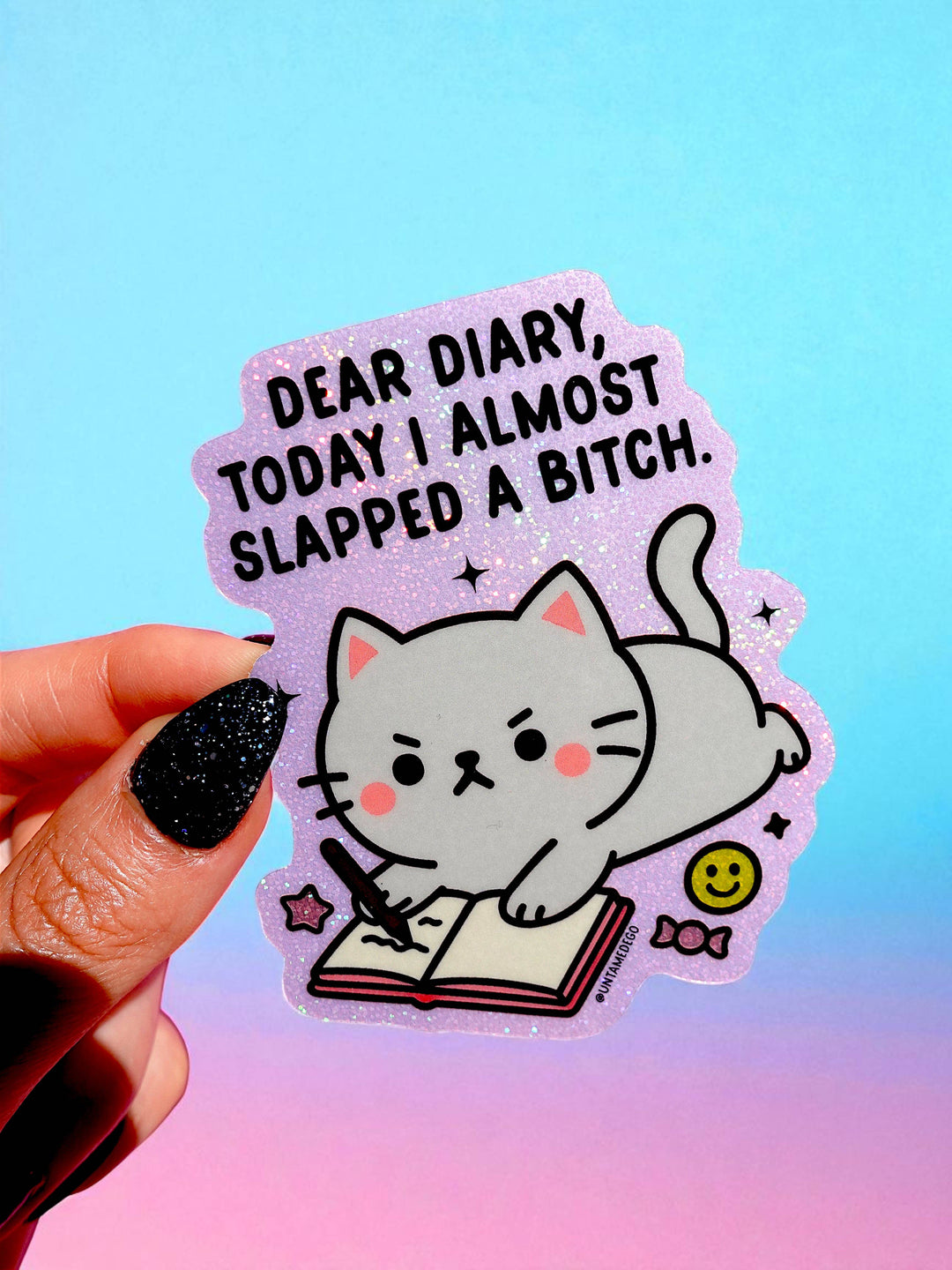 Dear Diary Cat Sticker