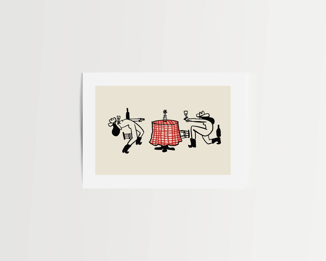 "The Duel" Vintage Western Wall Art