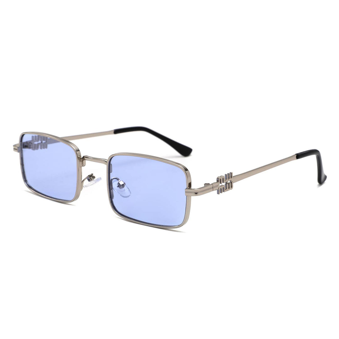 Vintage Rectangle Metal Sunglasses