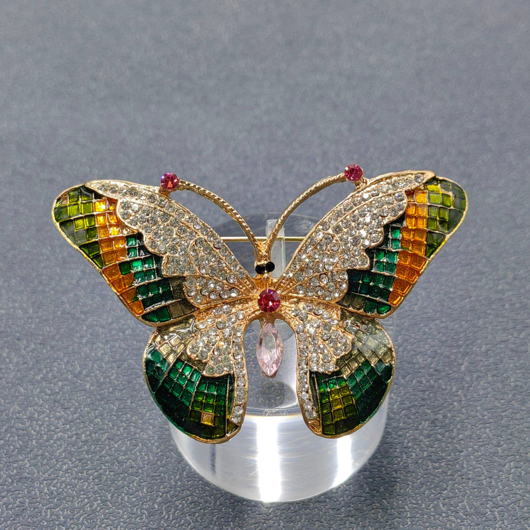 Enamel Butterfly Brooch