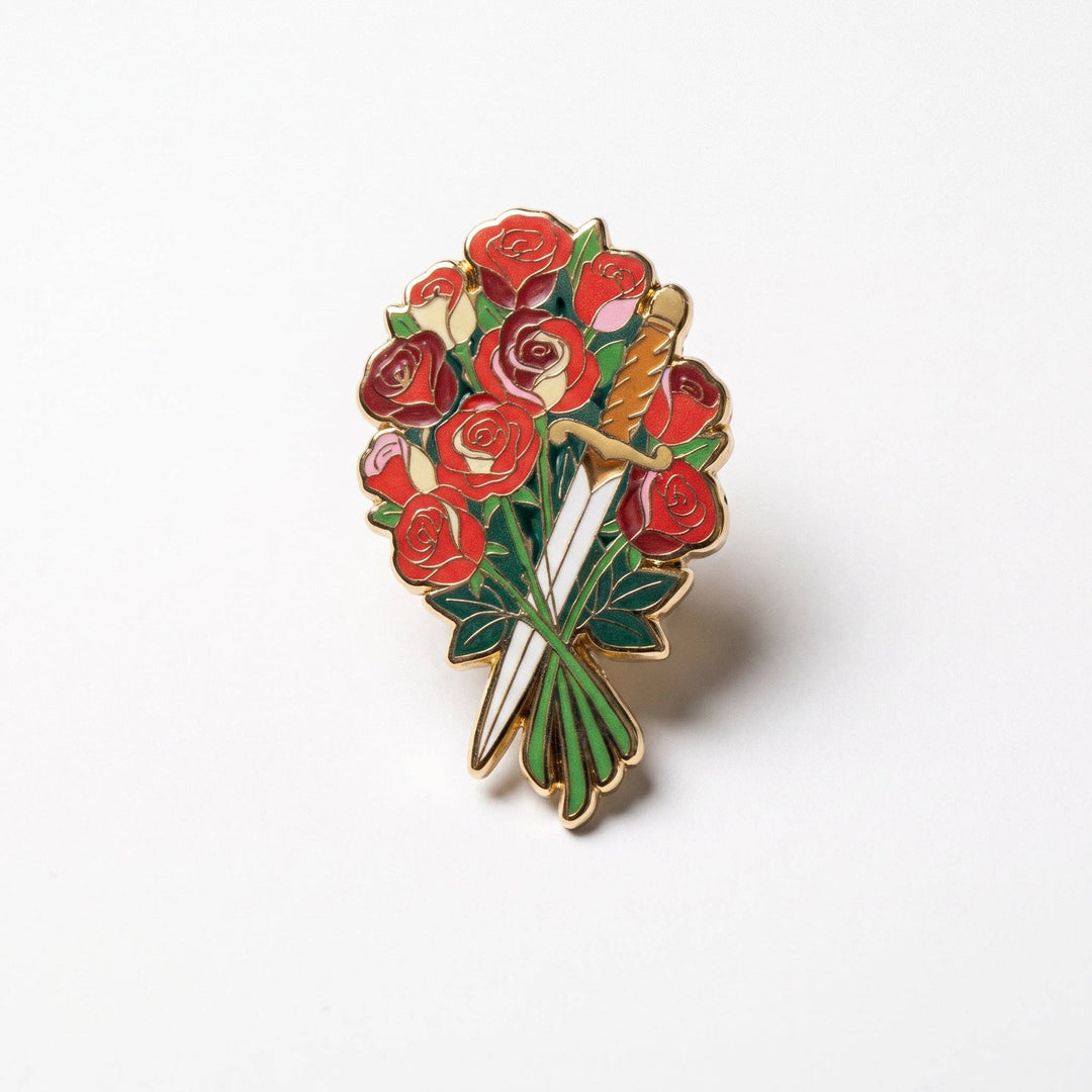 Roses And Dagger Pin