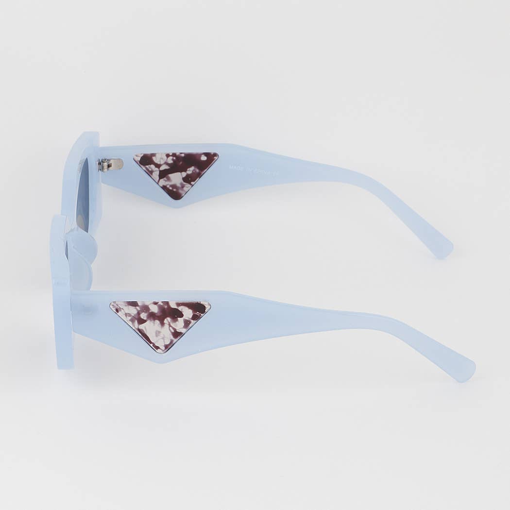 Marble Side Cut Sunglasses