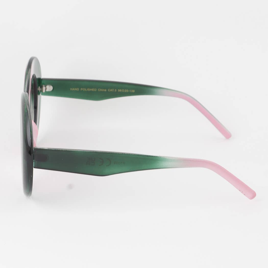 Polarized Bulky Round Sunglasses