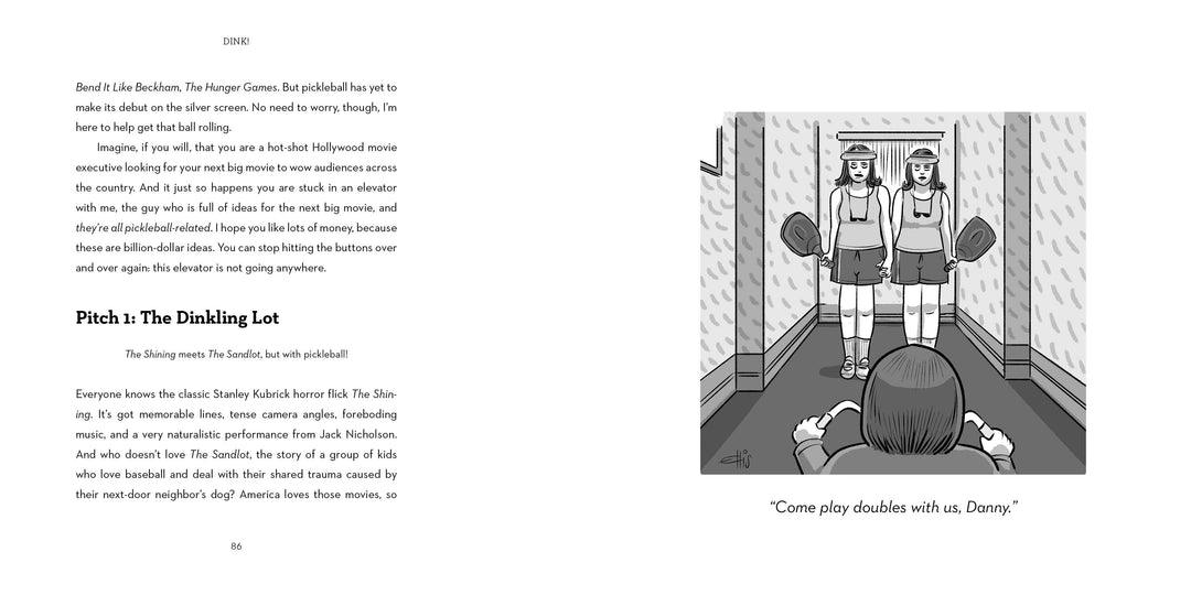 Dink! Pickleball Facts, Fictions & Cartoons by Ellis Rosen