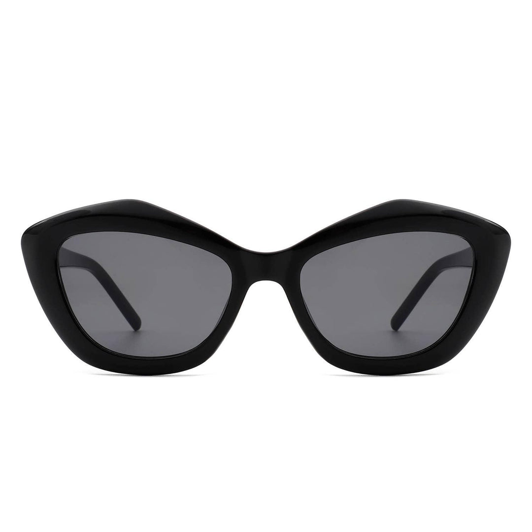 Geometric Retro Irregular Fashion Cat Eye Women Sunglasses - For the love, LV