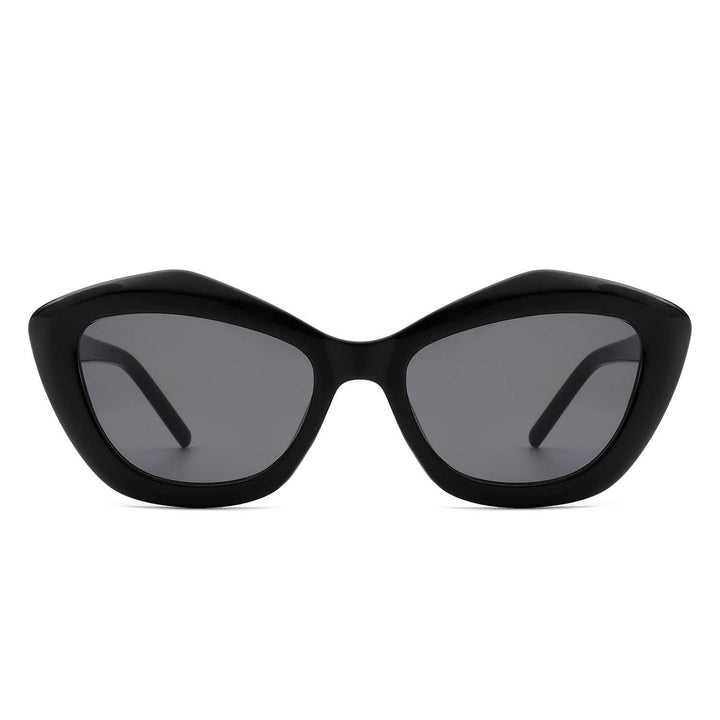 Geometric Retro Irregular Fashion Cat Eye Women Sunglasses - For the love, LV