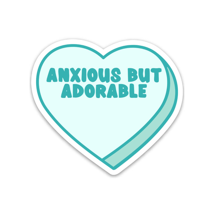 Anxiety Sticker Heart Vinyl Sticker