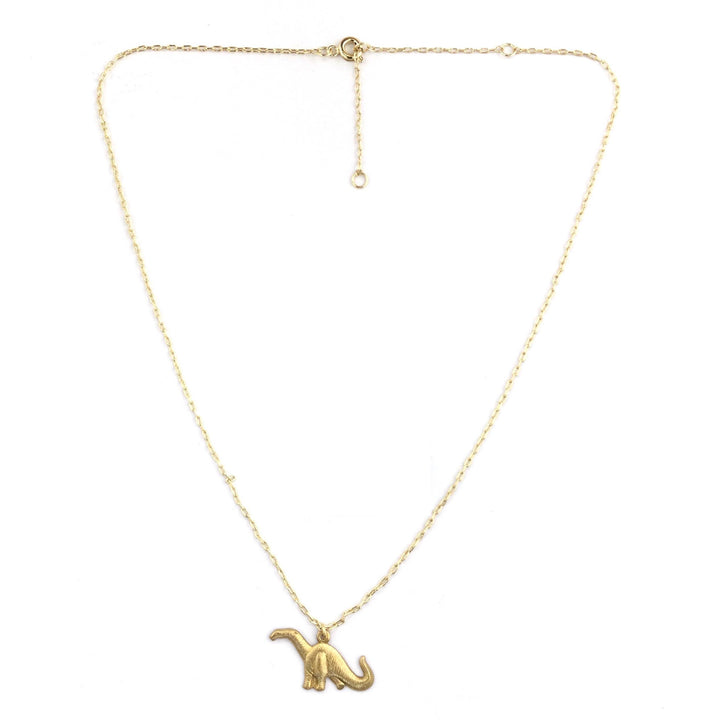 Gold Dinosaur Necklace
