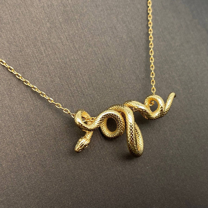 Python Winding Snake Necklace