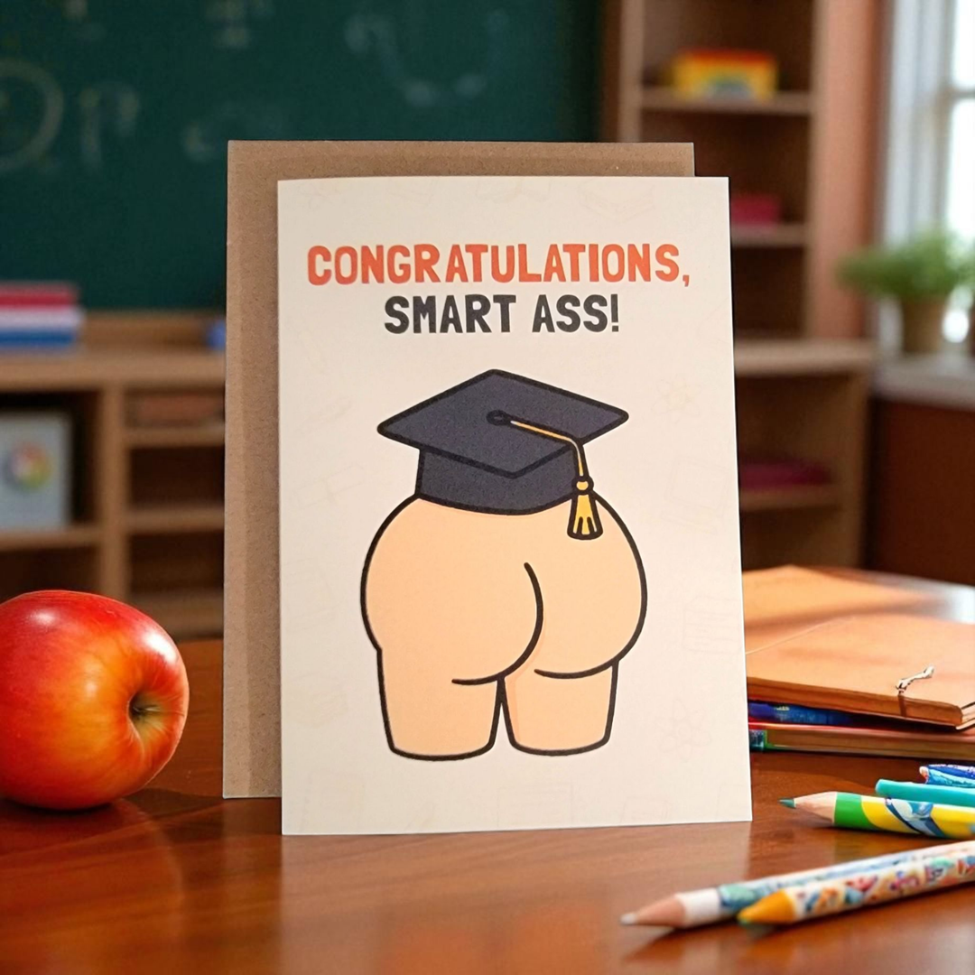 Congratulations, Smart Ass! Greeting Card