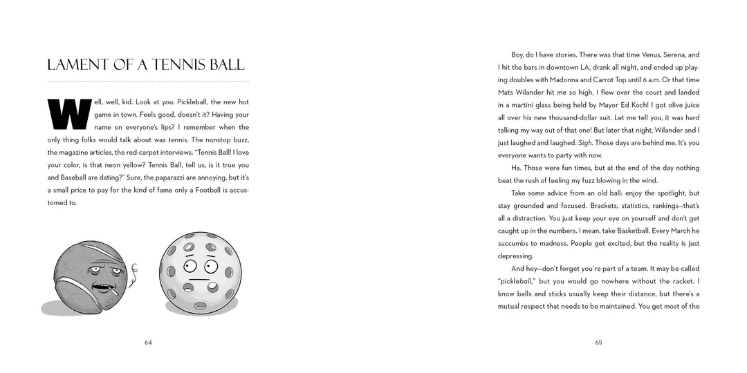 Dink! Pickleball Facts, Fictions & Cartoons by Ellis Rosen