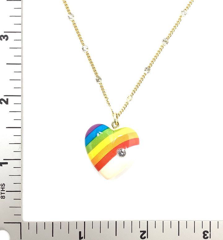 Rainbow Heart Necklace