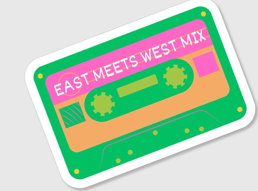 East Meets West Sticker (Wicked Movie)