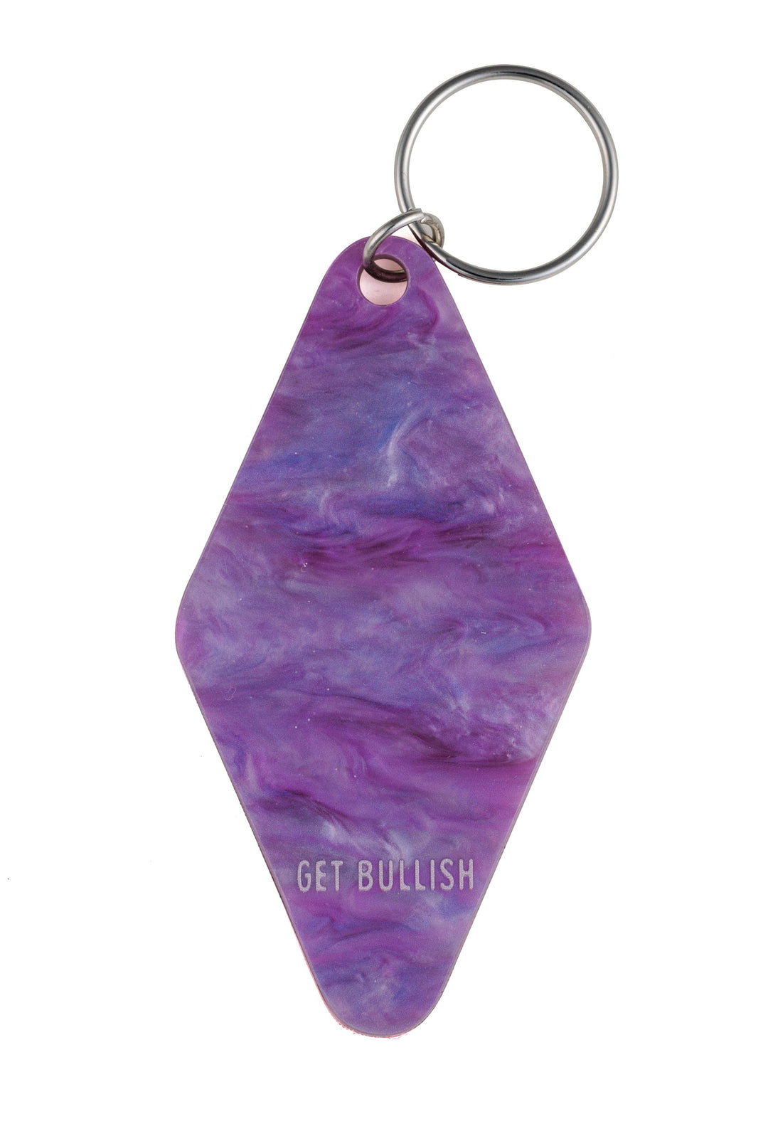 Brilliant Woman Who Can Do Anything Purple Marble Keychain