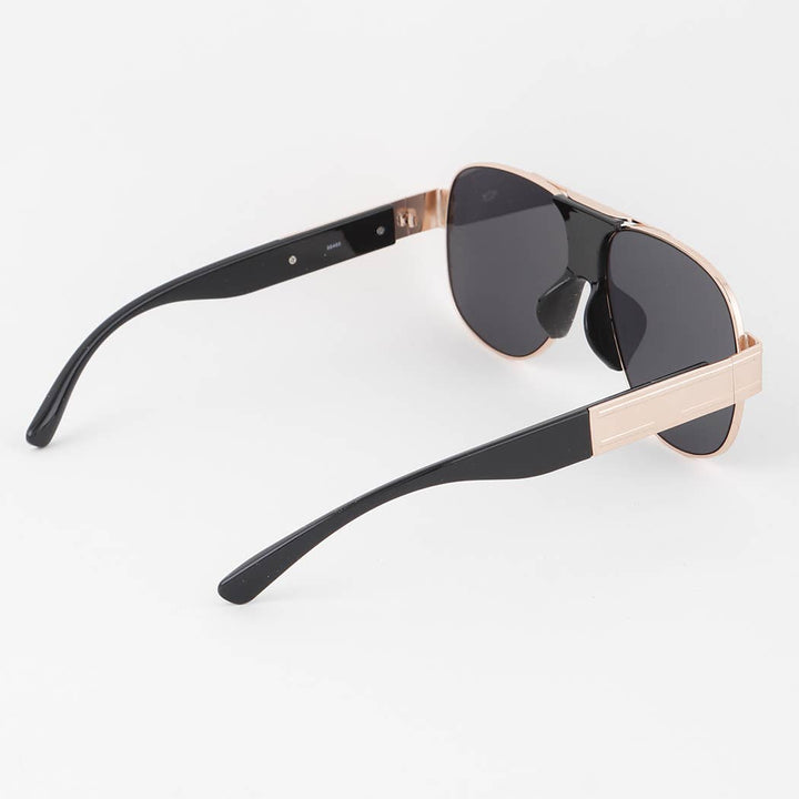 Modern Aviator Shield Sunglasses