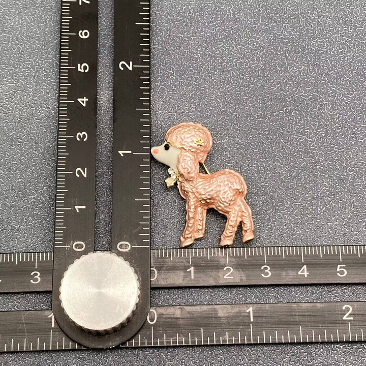 Cute Poodle Brooch