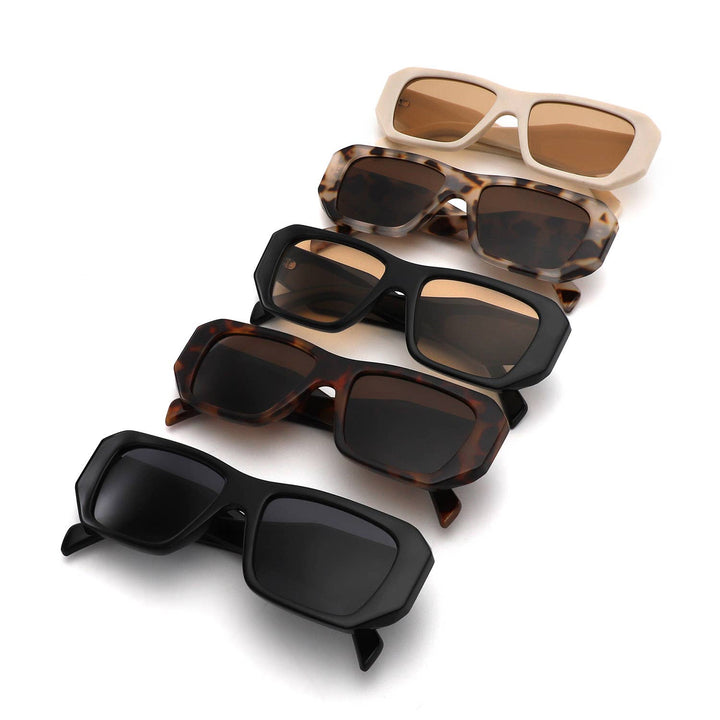 Oversized Angular Rectangle Sunglasses