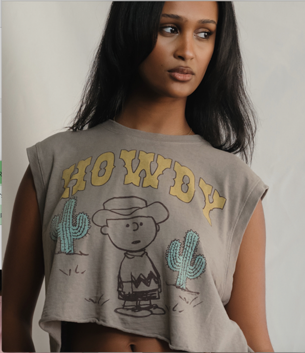 People of Leisure Howdy Muscle Tee – A Bold Statement in Sustainable Fashion