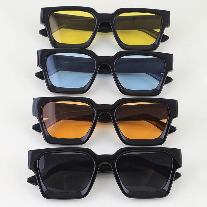 Retro Block Tinted Sunglasses