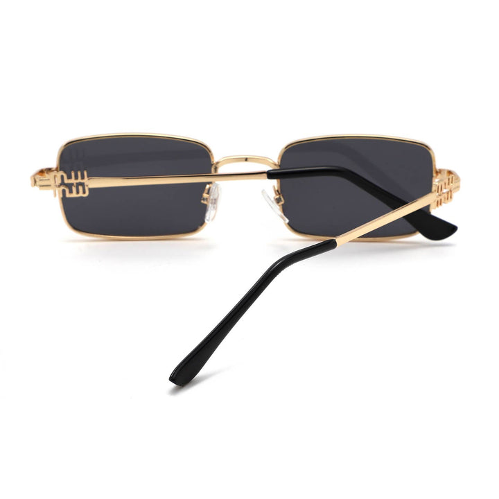 Vintage Rectangle Metal Sunglasses
