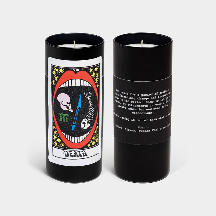 Tarot Death Candle - Tobacco & Orange