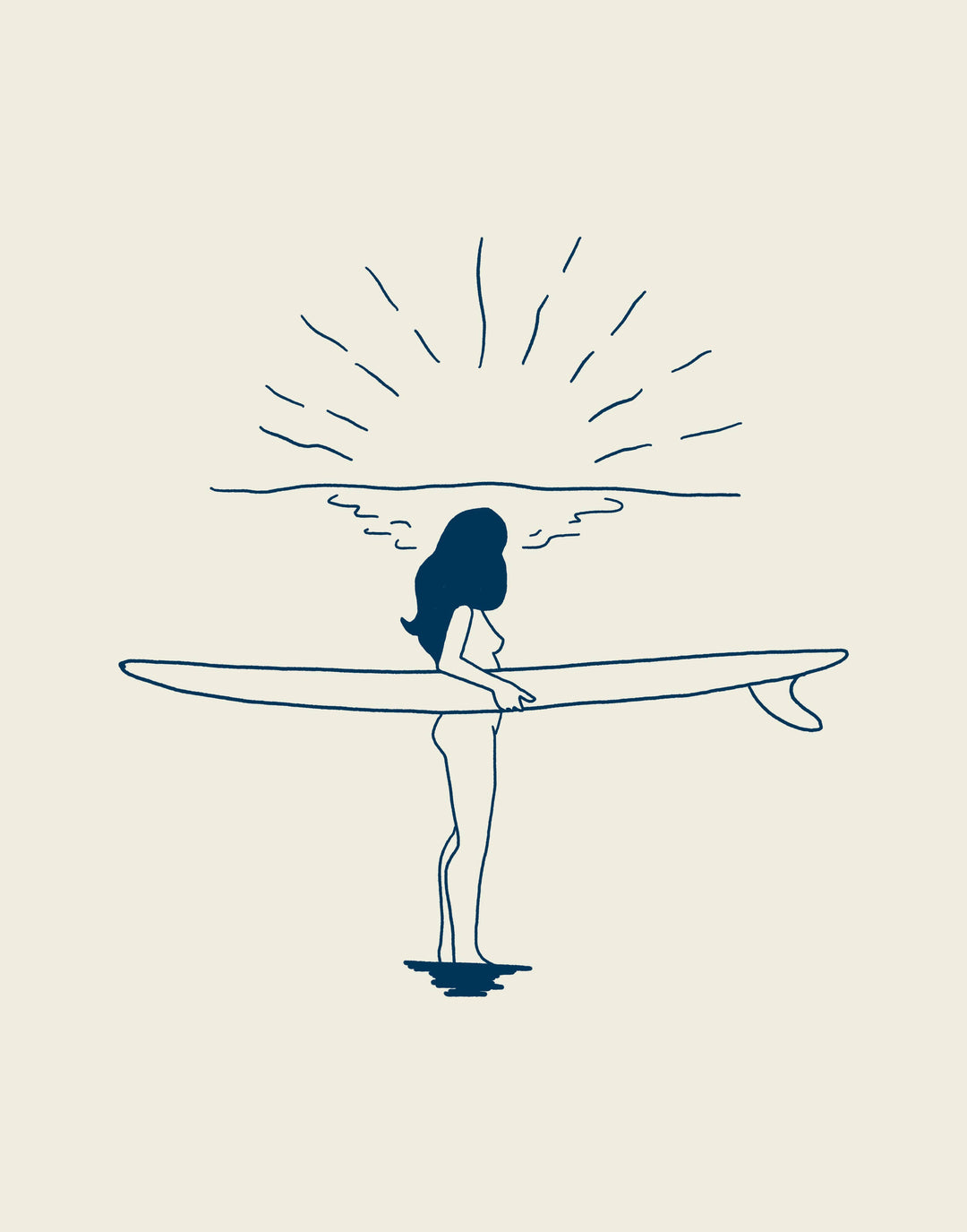 Surf and Sun Art Print