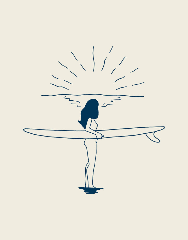 Surf and Sun Art Print