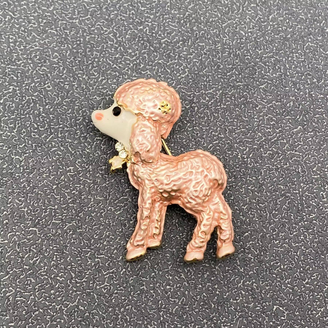 Cute Poodle Brooch