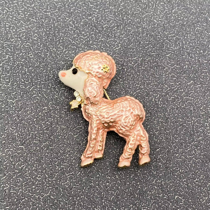 Cute Poodle Brooch