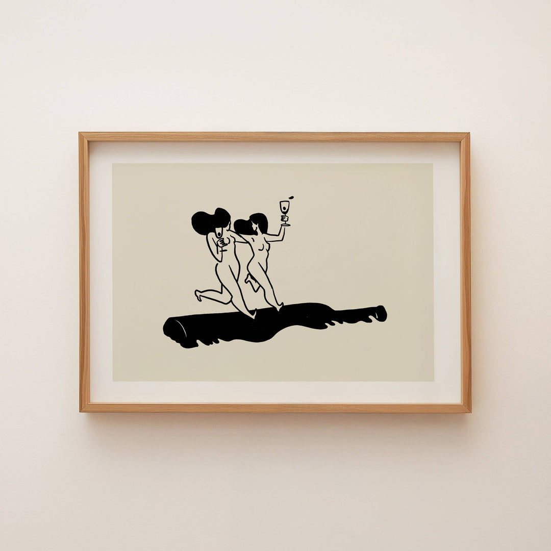 Wine Rolling Wall Art Print