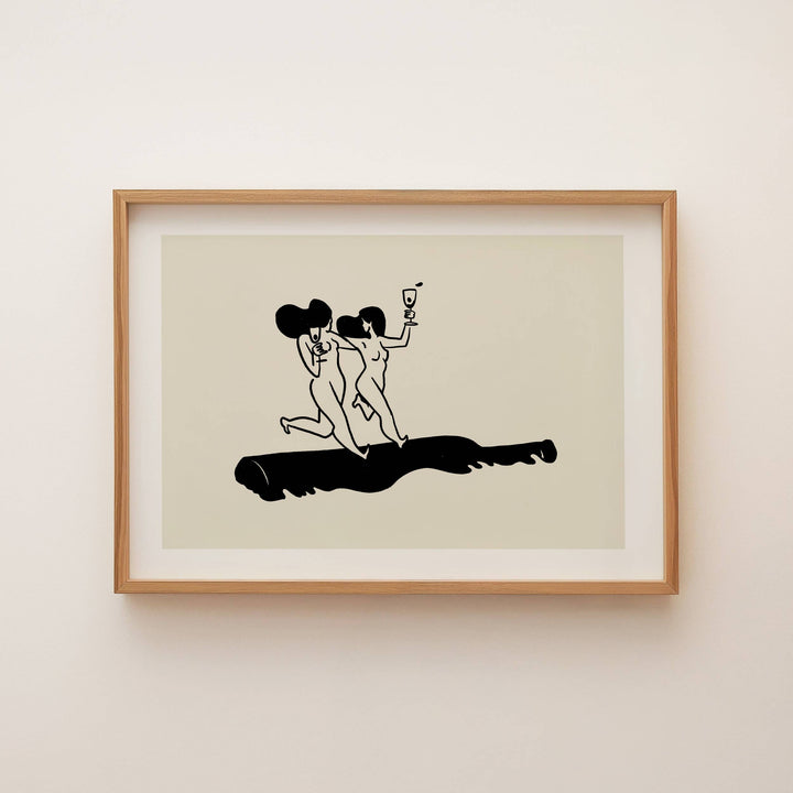 Wine Rolling Wall Art Print