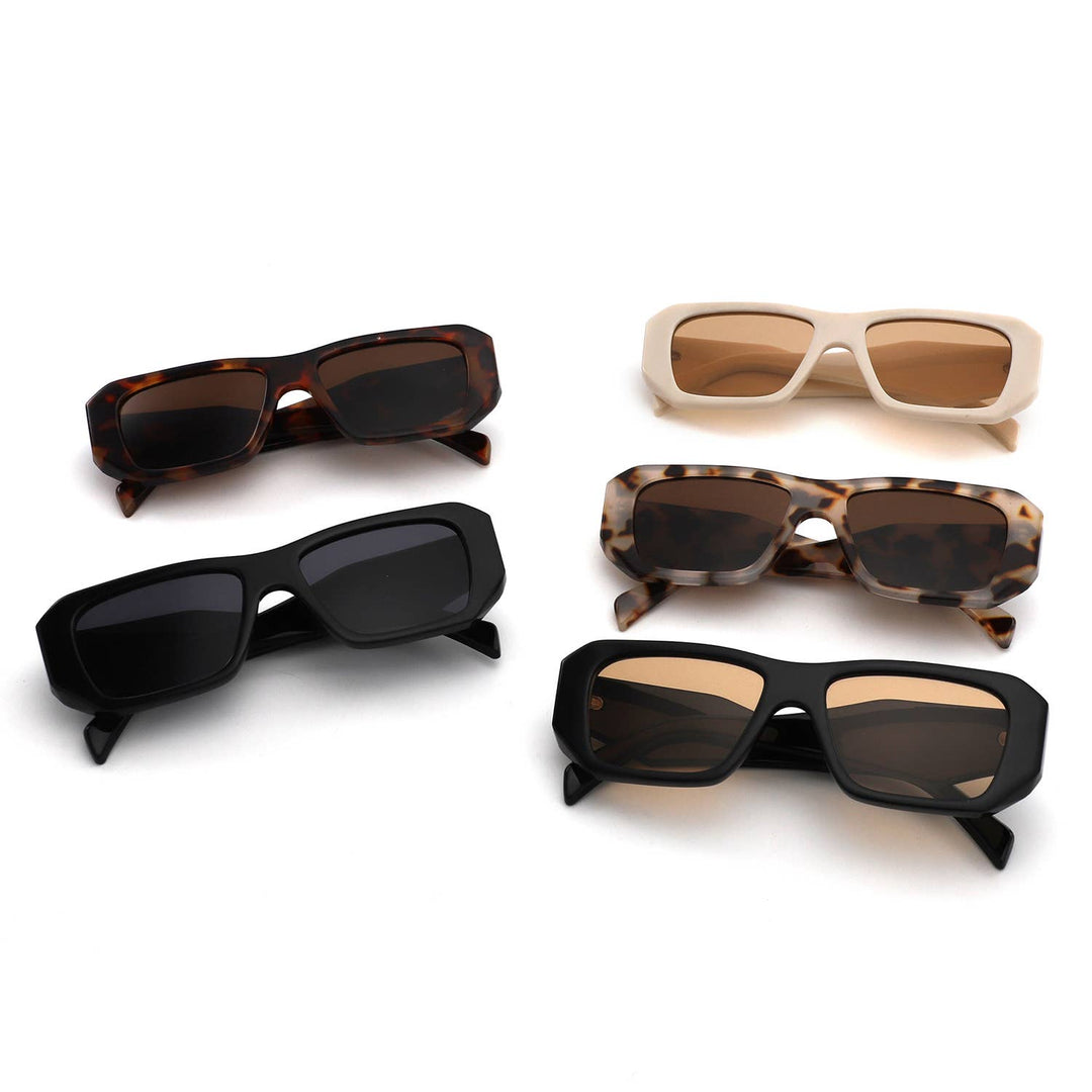 Oversized Angular Rectangle Sunglasses