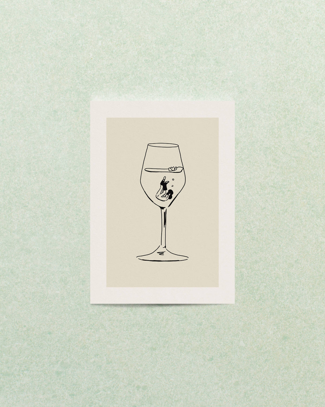 "Deep Dive" Wine Art Print
