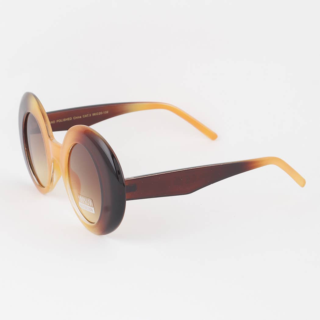 Polarized Bulky Round Sunglasses