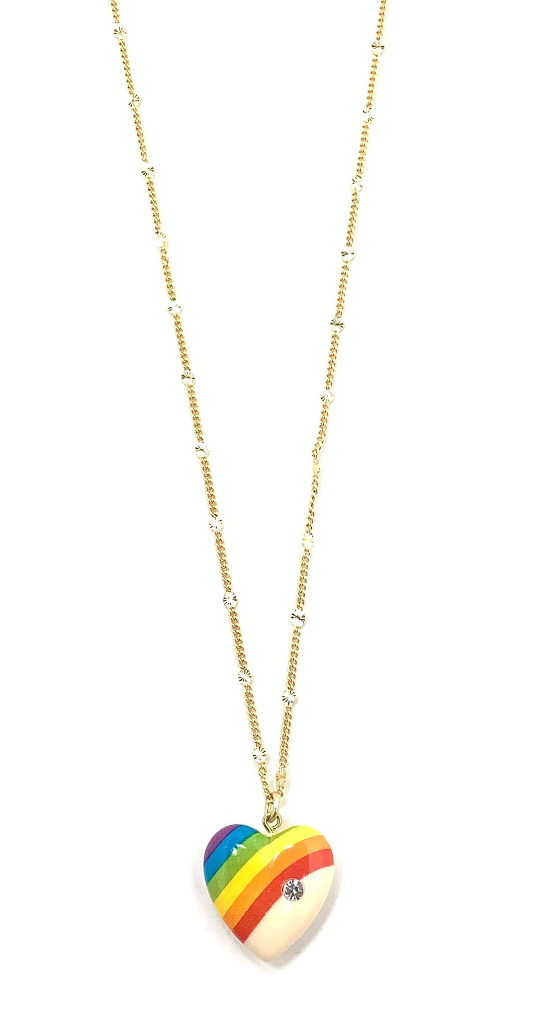 Rainbow Heart Necklace