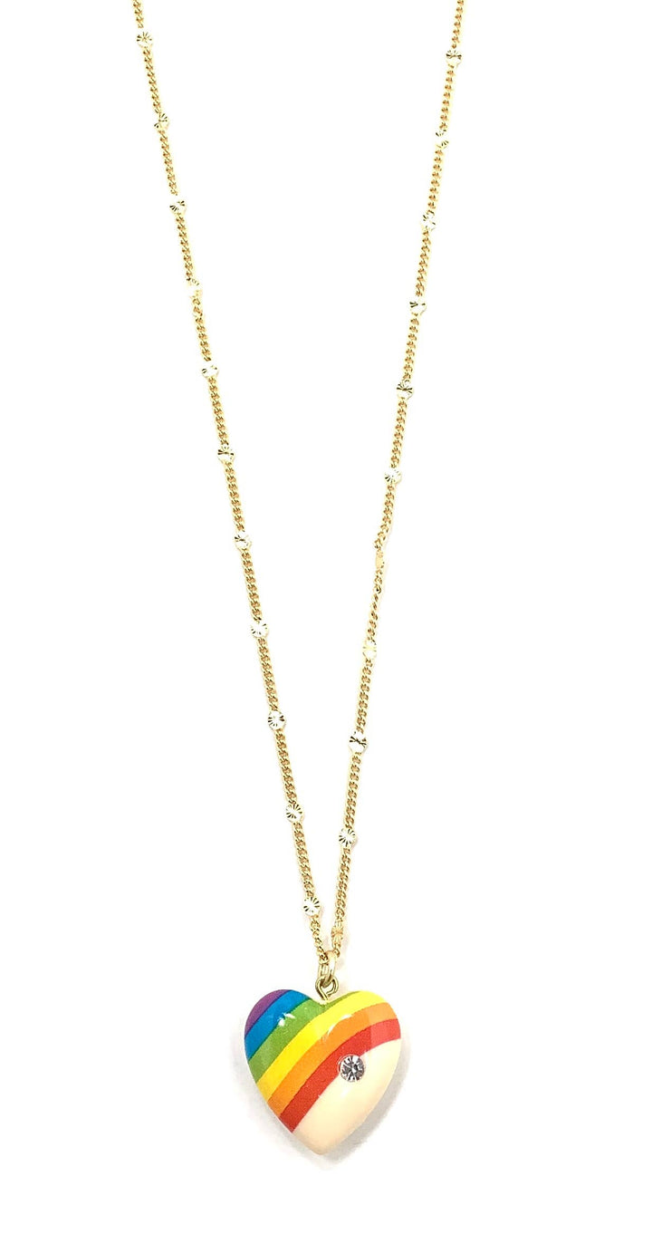 Rainbow Heart Necklace