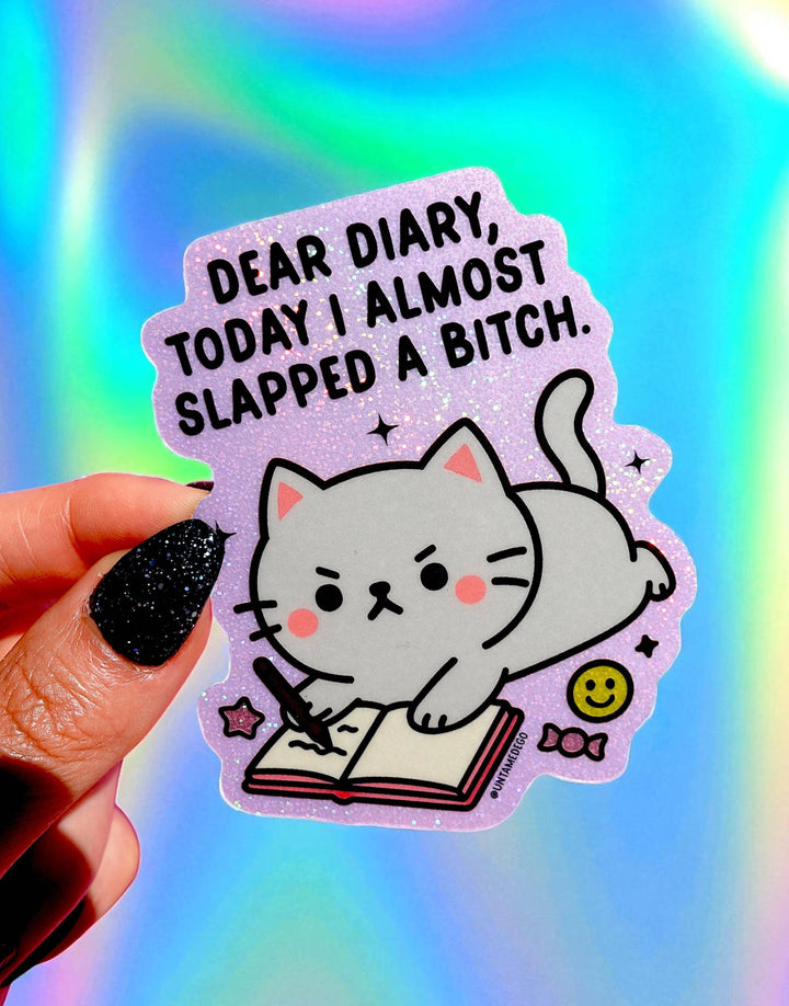 Dear Diary Cat Sticker