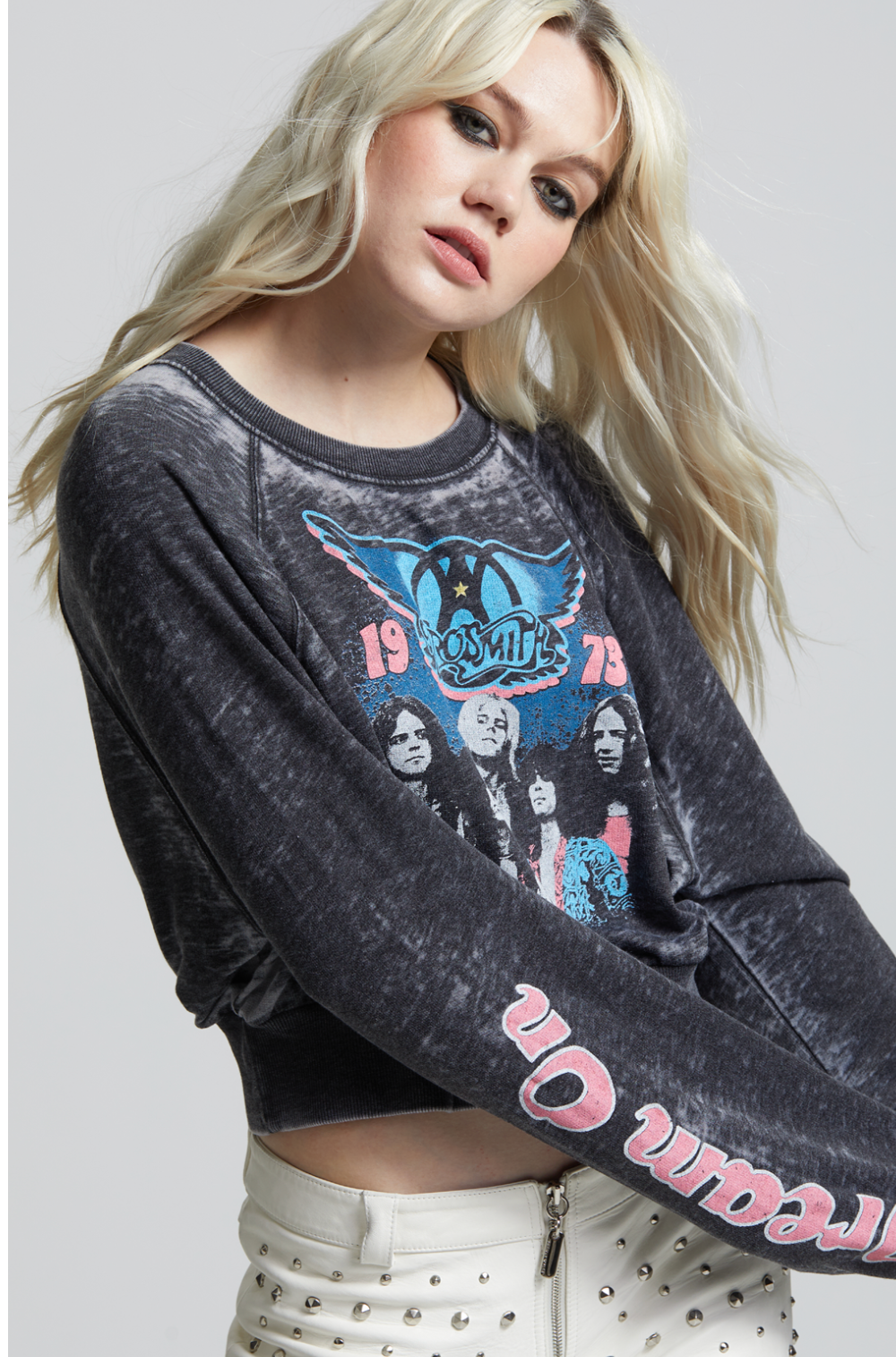 302120 - 730 AEROSMITH DREAM ON LS BURNOUT SWEATSHIRT