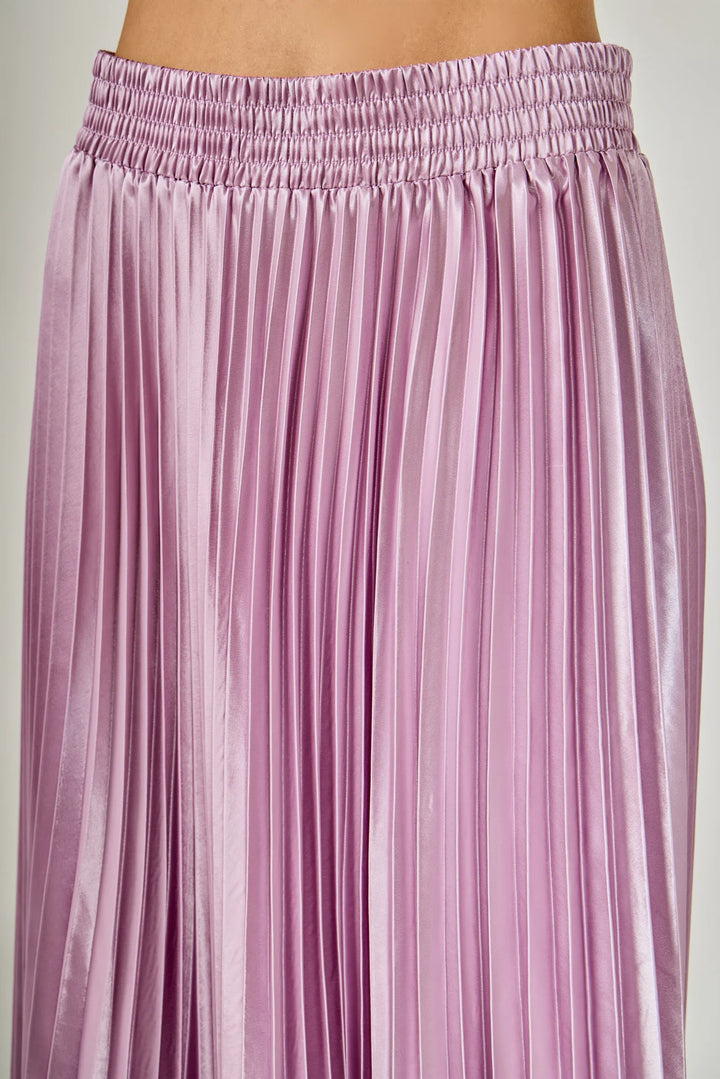 Lilac Sunburst Pleated Skirt
