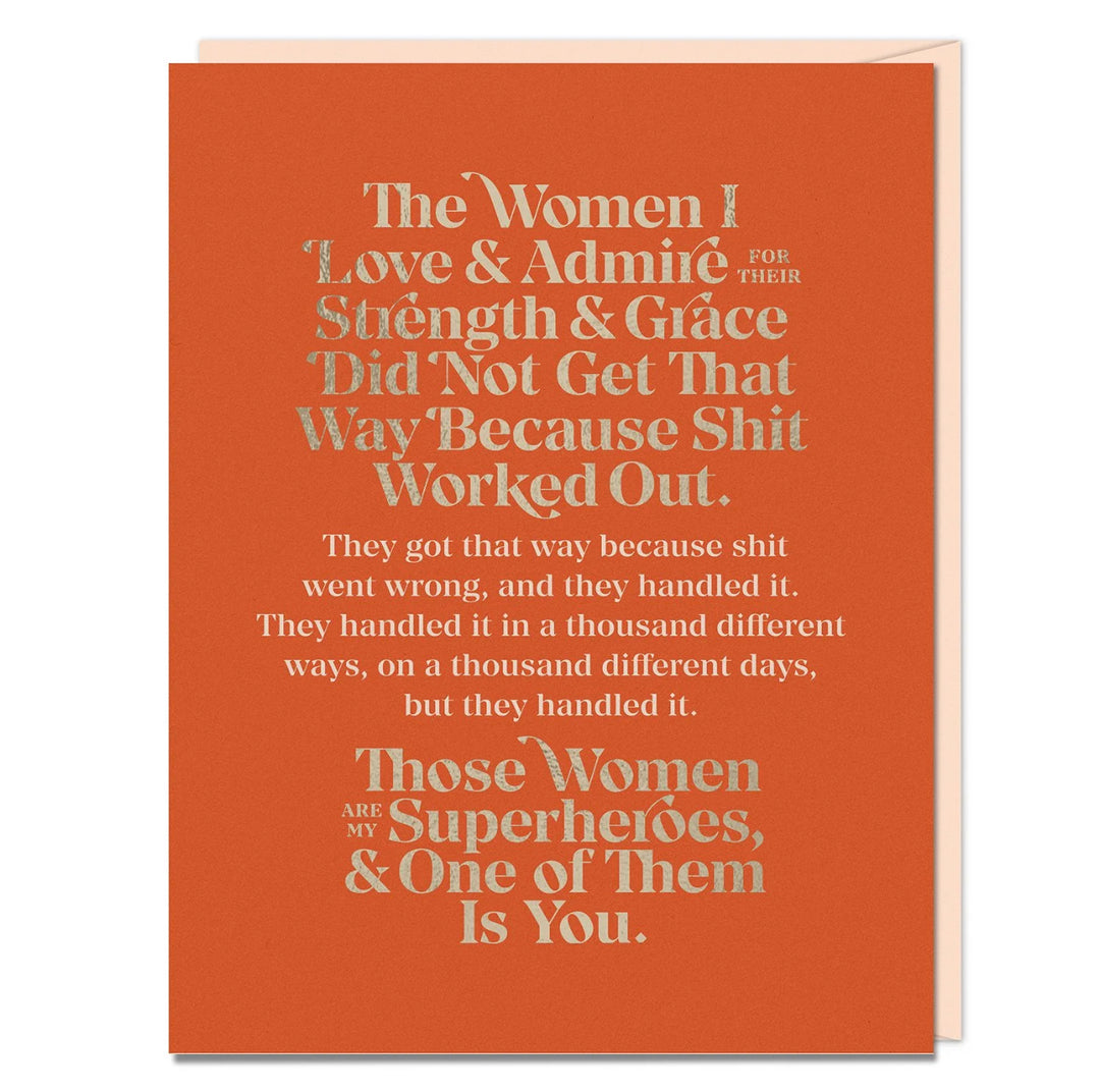 The Women I love and Admire card
