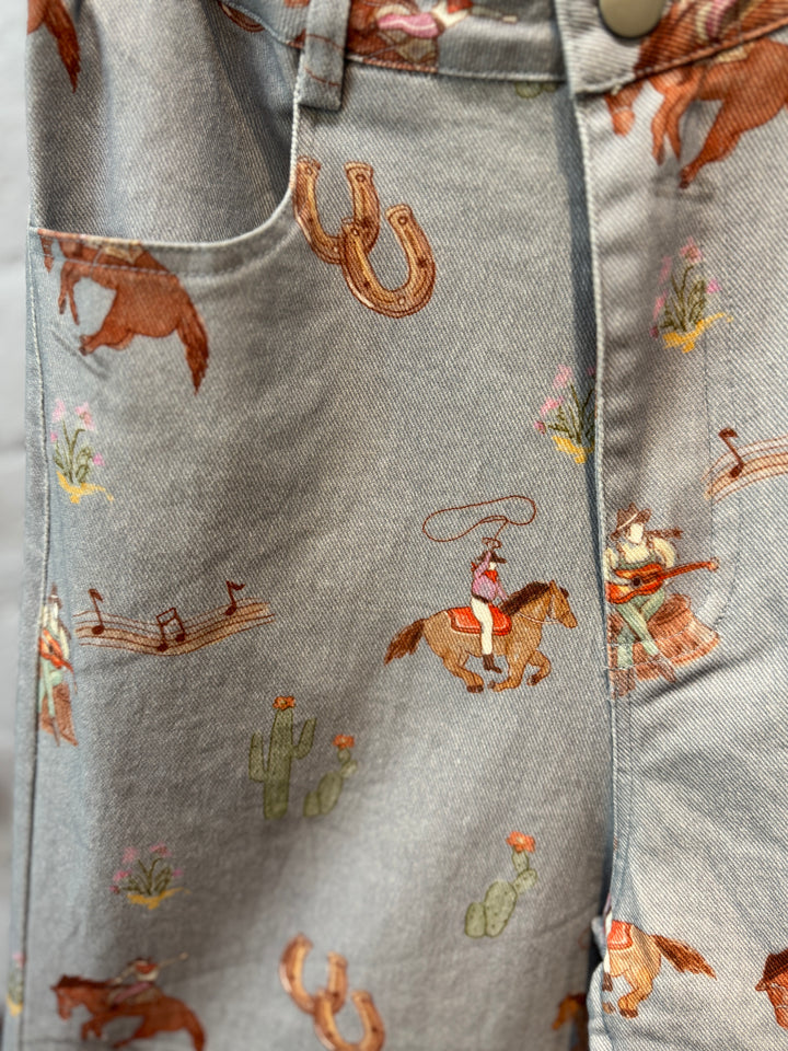Cowgirl Print Pants