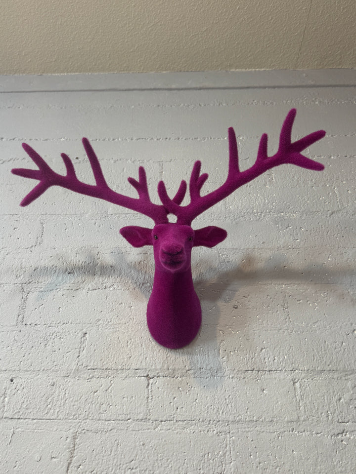 Felt Deer Head Wall Mount