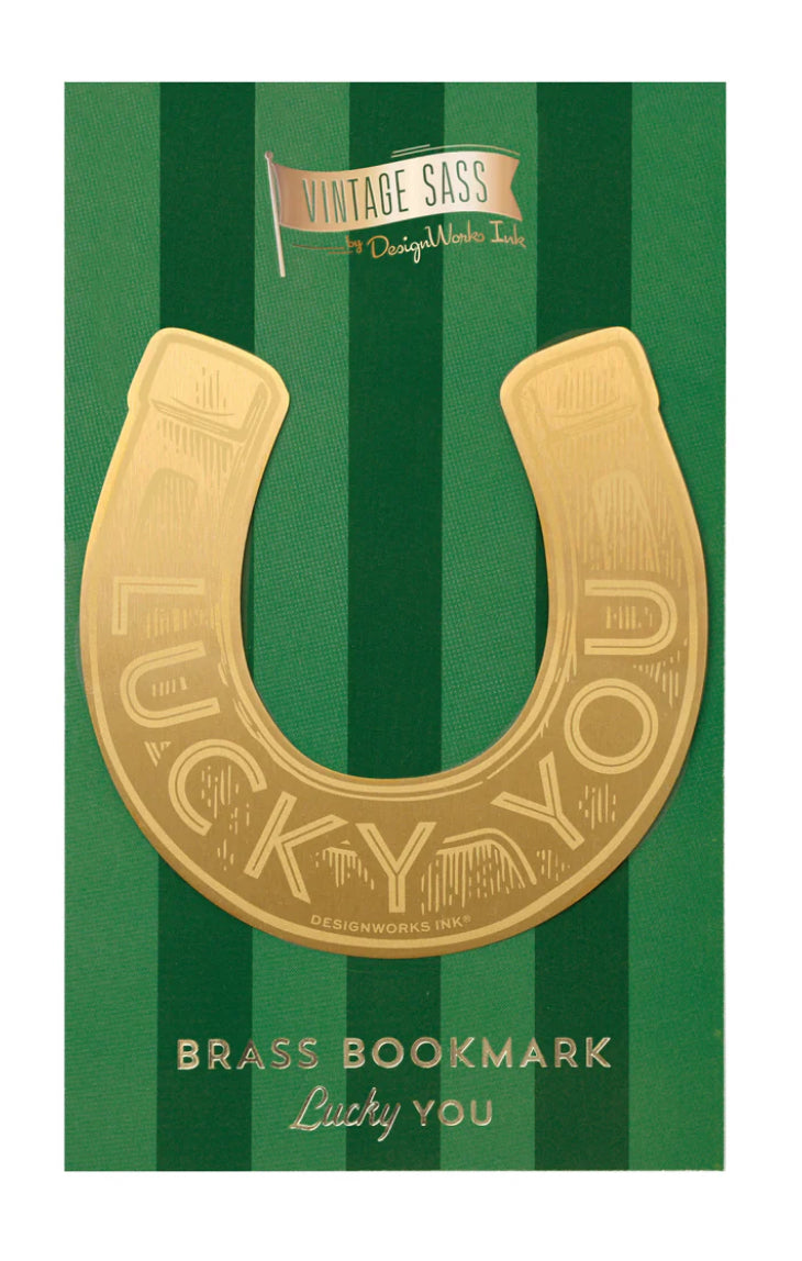 Brass Bookmark - Lucky you